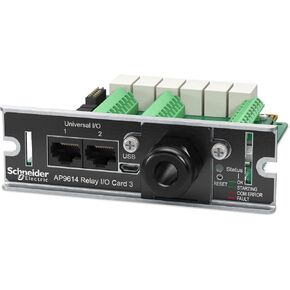 بطاقة Schneider Electric Relay I O SmartSlot AP9614، الاتصال الجاف، خيارات الإدارة، مراقبة أجهزة الاستشعار البيئية UPS الخارجية، مرحلات الإخراج، وجهات اتصال الإدخال، الإصدار البديل من AP9613 in Kuwait