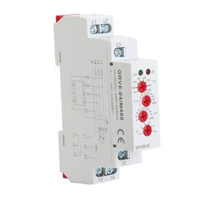 Voltage Monitoring Relay, 3-Phase GRV8-04 M460 Phase Sequence Phase Failure with LED Indicators, 35mm DIN Rail Mounting in Kuwait