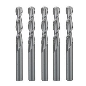 5 قطعة/الوحدة اثنين من المزامير الصلبة كربيد الكرة الأنف نهاية المطاحن 4X22mm المغلفة CNC بت مطحنة in Saudi Arabia
