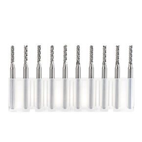 10pcs/Set End Mill Sets Solid Carbide Corn Milling Cutter Bits D0.8 1.0 .6 2.4 3. PCB CNC Cutting Tools(10pc D1.6 8.5) in Saudi Arabia