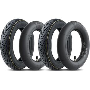 60/70-6.5 E Scooter Tyre Set ، إطار بديل للخدمة الثقيلة مع أنبوب داخلي لـ Segway Ninebot Max G30 ، G30D ، G30E ، G30LP ، 1 مجموعة إطار خارجي + صمام مستقيم داخلي in Kuwait