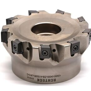 ASM90-04000-Z09-A1500R-LN13-C 4.00 بوصة ضياء. قاطعة الطحن، رصاص 90 درجة. 9 أسنان مع 4 حواف قطع in Kuwait