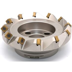 AFM45-06000-Z12-A1500R-SN12 6.00 Inch Dia. Milling Cutter, 45° Lead. 12 Teeth with 8 Cutting Edges in Kuwait