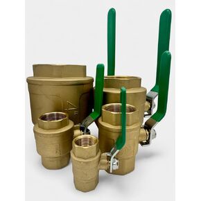 صمام الكرة النحاسية الملولبة | 600 رطل لكل بوصة مربعة | FP (3/4") in Kuwait