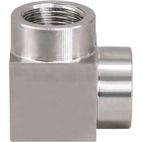 Napredak 90 degree elbow pipe fitting NPT 3/4 male to NPT 3/4 female Forged street elbow, stainless steel connector for hydraulic system pressure regulator and gauge, heavy duty 4350 psi, 1 pc in Kuwait