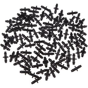 100 قطعة موصل شائك مستقيم 4/7 مللي متر أنبوب الري المشترك متعدد الاستخدامات أنبوب الري الصغير موصل مستقيم لنظام أنابيب الري in Kuwait