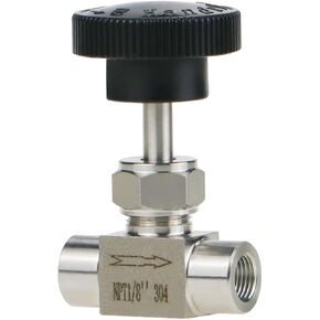 Angry Pony Stainless Steel 304 FNPT 1/2 female Straight Needle Valve, High Pressure Hydraulic Flow Control Valve for Water Oil Gas Systems, 900 PSI in Saudi Arabia