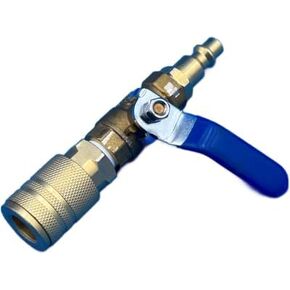 صمام الكرة مع 1/4 مقرنة أنثى مع 1/4 ذكر NPT التوصيل لتنظيف HVAC / أنابيب الهواء in Kuwait