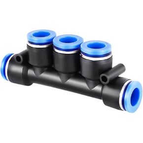 1 قطعة هوائي سريع التوصيل Pk4/6/8/10/12 اتصال خماسي بالقطر الخارجي متعدد الأنابيب موزع هواء متعدد الاتجاهات (PK4) in Kuwait