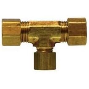 18118 تي شيرت مخفض، 5/8 بوصة ضغط × 5/8 بوصة ضغط × 3/8 بوصة ضغط، نحاس in Kuwait