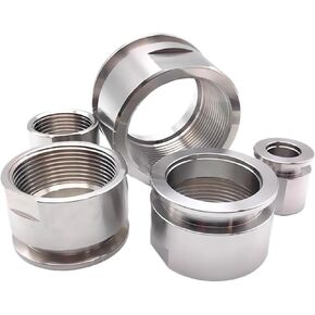 1pc Vacuum Flange Joint Adapter KF16 KF25 KF40 KF50 304 Stainless Steel BSPT External Thread 1/8 "1/4"1/2“3/4"3/8“1"11/4" 11/2"2"(KF50-BSP 1inch) in Saudi Arabia