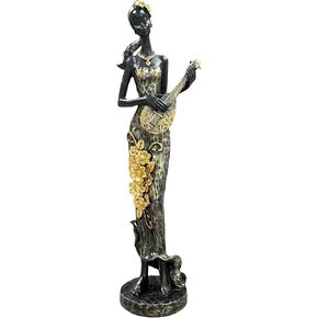 تماثيل ومنحوتات أفريقية لديكور المنزل، تماثيل فنية قبلية لديكورات غرفة المعيشة، زخرفة جمالية ذهبية عتيقة لرفوف الكتب والطاولات، هدايا الانتقال لمنزل جديد للنساء in Kuwait