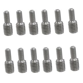 Meuey Lyot 12 قطعة 304 من الفولاذ المقاوم للصدأ M5 إلى M8 تحويل برغي مزدوج الأطراف تحويل مسمار خطوة مسامير تقليل محول مخفض خيط المسمار in Kuwait