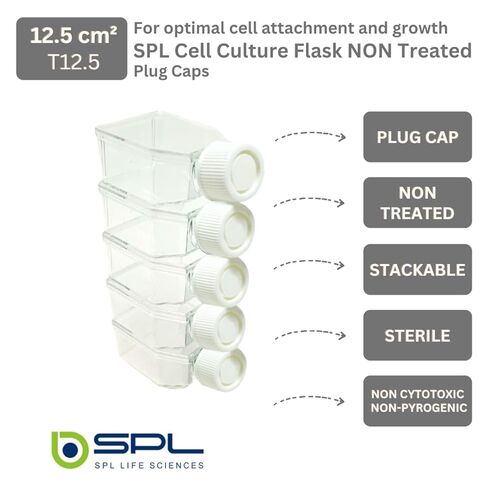 SPL Cell Culture Flask 12.5 cm² (T12.5) Plug Cap, Sterile, 200/Case (Treated) in Saudi Arabia