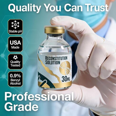 Dilution Solution for Reconstitution 30ml- Ultra Clean in Borosilicate Glass Vial-Made in USA, Veteran-Owned in Kuwait