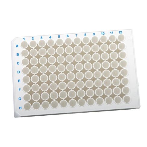 Corning 3912 Polystyrene Flat Bottom 96 Well Not Treated Solid White Microplate, Without Lid (Box of 25) in Saudi Arabia