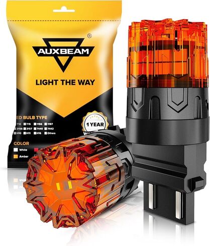 Auxbeam 912 921 LED Bulb for Backup Reverse Light Bulbs, 4000 Lumens 400% Brighter Super Bright Canbus Error Free 906 904 922 W16W T15 LED Bulbs with Double Projectors, 6500K White, Pack of 2 in Saudi Arabia