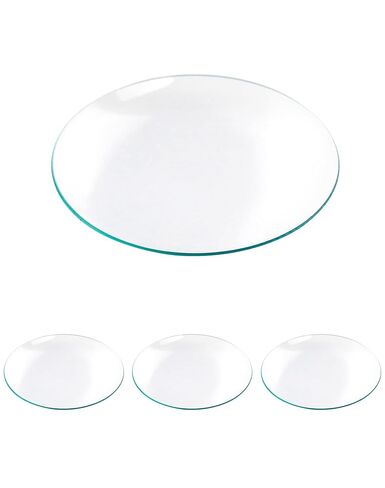 QWORK Watch Glass Beaker Cover, 4 Pack, 6" (150mm) Diameter, Cover Lids for Beakers & Flasks, Evaporation Dish, Polished in Saudi Arabia