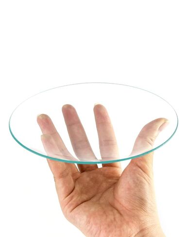 QWORK Watch Glass Beaker Cover, 4 Pack, 6" (150mm) Diameter, Cover Lids for Beakers & Flasks, Evaporation Dish, Polished in Saudi Arabia