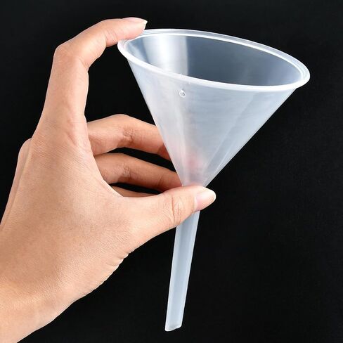 Aemygo 3.6" (90mm) Plastic Funnels Set, 30 Pcs Clear Scientific Filter Funnels for Powder, Multipurpose Lab Funnel with 95mm Short Stem for for Laboratory, Classroom or Home Use in Saudi Arabia