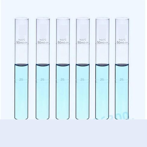 UZDMhRyHbAOZ Lab 6pcs/lot 10ml 25ml 50ml 100ml Glass Color Comparison Tubes Nessler Colorimetric Tube For Laboratory Experiment(100ml) in Saudi Arabia