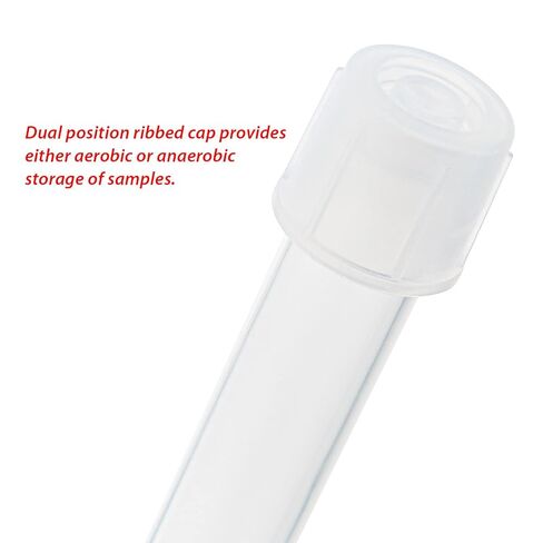 Globe Scientific Culture Tube, 110428, 5mL, 12 x 75mm, Polystyrene, Attached Dual Position Snap Cap, STERILE, 25/Bag, 500/Case in Saudi Arabia