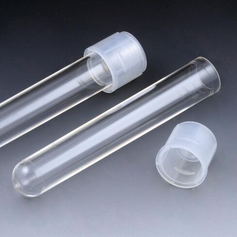 Globe Scientific Culture Tube, 110428, 5mL, 12 x 75mm, Polystyrene, Attached Dual Position Snap Cap, STERILE, 25/Bag, 500/Case in Saudi Arabia