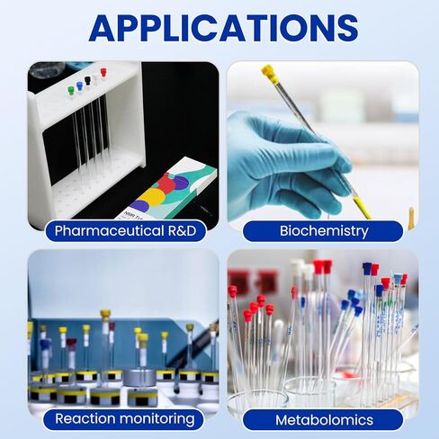 5mm NMR Tubes, Borosilicate Glass Laboratory Test Tubes with Caps, 5mL 7in Length for Nuclear Magnetic Resonance Spectroscopy, Chem Lab Equipment in Saudi Arabia