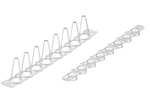 High Quality 0.1ml 8-Strip PCR Tubes with Flat caps, Made of Clear, Laboratory Grade Polypropylene for Accurate PCR Performace 125 Strips in Saudi Arabia