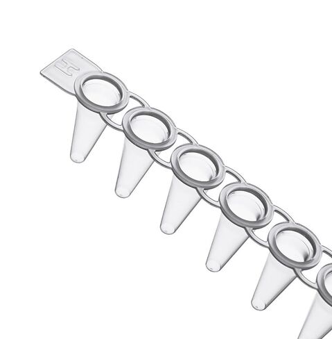 High Quality 0.1ml 8-Strip PCR Tubes with Flat caps, Made of Clear, Laboratory Grade Polypropylene for Accurate PCR Performace 125 Strips in Saudi Arabia