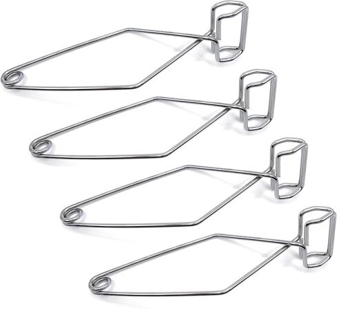 Dunrite Instruments Test Tube Clamps, 4-Pack, 5 Inch, Laboratory, Biology, Chemistry, Stoddard Tongs, Self-Closing, Spring Operated Jaws, Lab Tongs in Saudi Arabia
