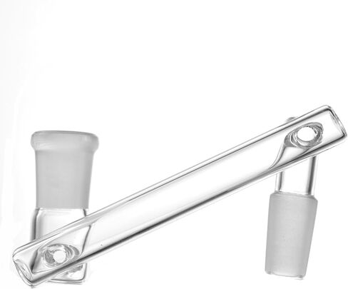 Laboratory Glass Distillation Adapter, Clear Borosilicate, Drop Down Design, Multiple Sizes (14mm(M) to 14mm(F)) in Saudi Arabia