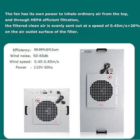 WYDDDARY Single Station Aluminum Laminar Flow Hood Air Flow Clean Workbench 47.24x23.62x59.06in Vertical Dust Free Room Workshop with HEPA Filter for Phone Repair Industry Optical Industry Laboratory in Saudi Arabia