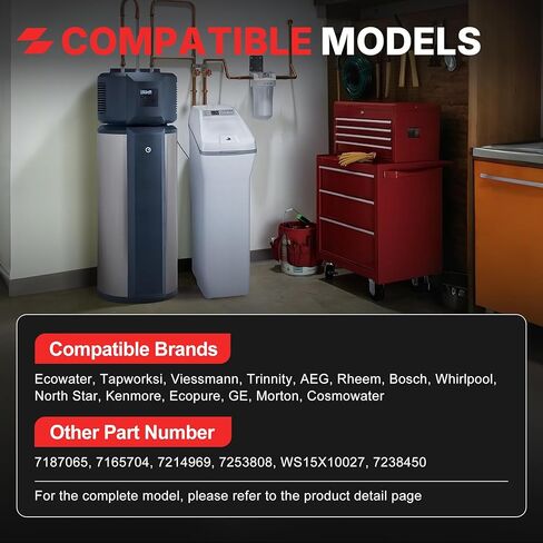 7187065 فوهة منقي المياه ومجموعة حشية تجميع Venturi المتوافقة مع Whirlpool، Kenmore، GE، North Star، Ecowater، Bosch، Morton، Rheem Replace 7165704 7214969 7253808 WS15X10027 7238450 in Kuwait