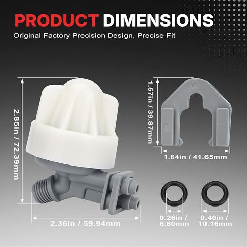 7187065 فوهة منقي المياه ومجموعة حشية تجميع Venturi المتوافقة مع Whirlpool، Kenmore، GE، North Star، Ecowater، Bosch، Morton، Rheem Replace 7165704 7214969 7253808 WS15X10027 7238450 in Kuwait