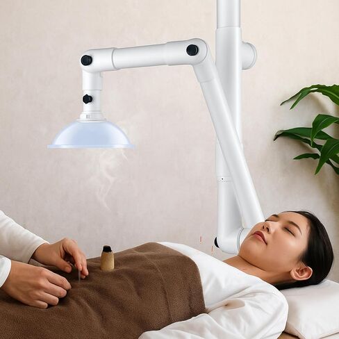 Sumind Lab أذرع مستخرج الدخان بفتحة تهوية العادم مع ذراع غص محوري قابل للتعديل 360 درجة للأبخرة والمواد الكيميائية، غطاء دخان مستخرج من مادة البولي بروبيلين الأبيض للمختبر، الصناعي، الكى in Kuwait