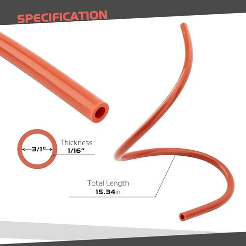 Furnace Pressure Switch Hose, 3/16" ID x 19" Silicone Rubber Furnace High Temp Tubing Compatible with Rheem, Ruud, Weatherking Furnaces 79-21491-83 in Saudi Arabia