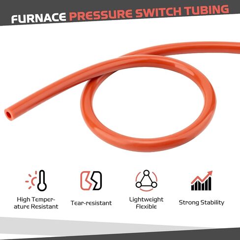 Furnace Pressure Switch Hose, 3/16" ID x 19" Silicone Rubber Furnace High Temp Tubing Compatible with Rheem, Ruud, Weatherking Furnaces 79-21491-83 in Saudi Arabia
