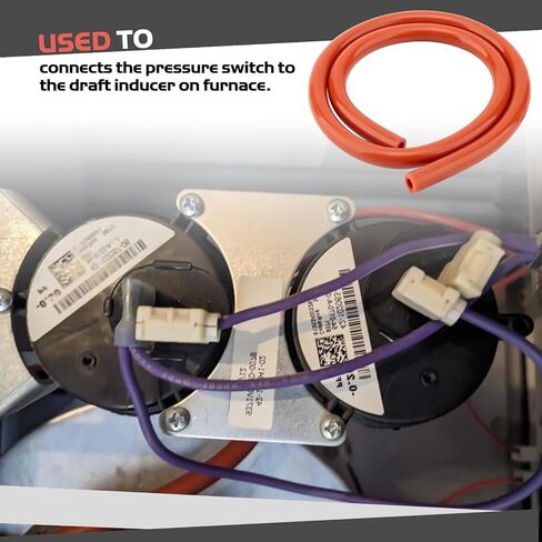 Furnace Pressure Switch Hose, 3/16" ID x 19" Silicone Rubber Furnace High Temp Tubing Compatible with Rheem, Ruud, Weatherking Furnaces 79-21491-83 in Saudi Arabia