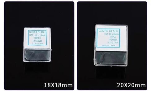 100 Cover Glass Slides per Box, Blank Biological Slides for Biological Sciences 18 * 18mm 20 * 20mm 22 * 22mm(24x32mm 10 Boxes) in Saudi Arabia
