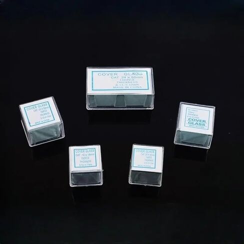 100 Cover Glass Slides per Box, Blank Biological Slides for Biological Sciences 18 * 18mm 20 * 20mm 22 * 22mm(24x32mm 10 Boxes) in Saudi Arabia