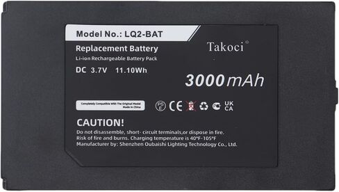 بطارية بديلة ChoyoqeR LQ2-BAT متوافقة مع بطارية معدات Go Direct SpectroVis Plus LabQuest 2 LabQuest Stream Plus 3.7 فولت/3000 مللي أمبير in Saudi Arabia