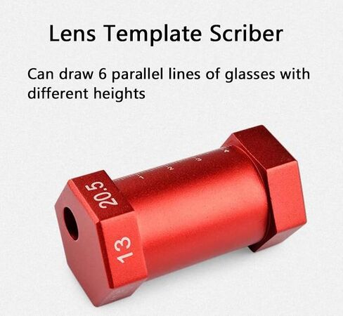 KUUY Glasses Horizontal Scriber Parallel Lining Template Eyeglasses Pupil Height Marker Line Drawing Tool Optician Glasses Tools in Saudi Arabia