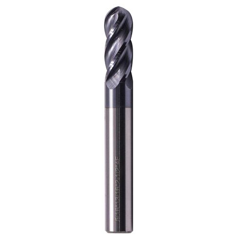 BestParts High Performance 5pcs Solid Carbide Ball Nose End Mills, AlTiN Coated, 4 Flute, 30 Degree Helix, 1/8" Cutting diameter, 1/8" Shank diameter, 1/2" Length of Cut, 1-1/2" Overall Length in Saudi Arabia