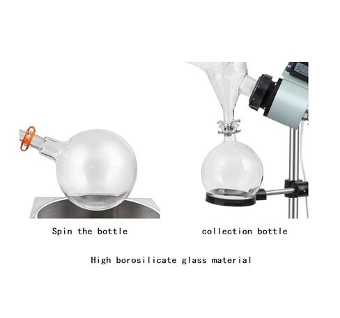 10L Rotary Evaporator with Universal Compatibility, Fast Lifting, Premium Construction, Ideal for Lab Distillation, 3.5 Kilograms in Kuwait