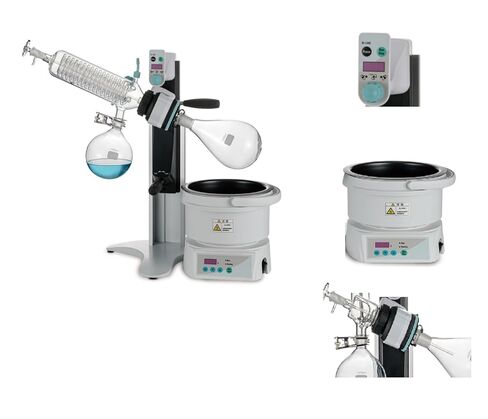 Rotary Evaporator with Universal Compatibility, Fast Lifting, Premium Construction, Ideal for Lab Distillation with Vacuum/Chiller Accessories in Kuwait