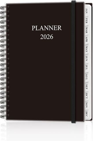 مخطط 2025-2026 - مخطط أسبوعي وشهري من يوليو 2025 إلى يونيو 2026 ، جدول أعمال 2025 2026 مع الجيب الداخلي ، النطاق المرن ، 6.4 "× 8.5" ، زهرة كبيرة ملونة in Kuwait