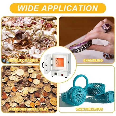 فرن حرق كهربائي بقدرة 2000 وات، فرن كهربائي بدرجة حرارة 1150 درجة مئوية، فرن صهر المعادن، أفران غطاس مغلقة في المعمل لمعالجة المجوهرات/الجص in Kuwait