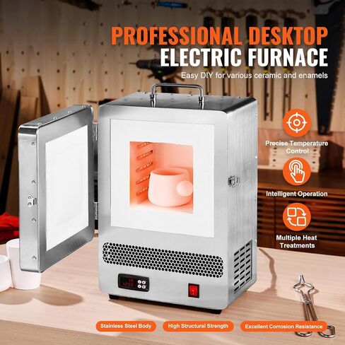 فرن حرق كهربائي بقدرة 2000 وات، فرن كهربائي بدرجة حرارة 1150 درجة مئوية، فرن صهر المعادن، أفران غطاس مغلقة في المعمل لمعالجة المجوهرات/الجص in Kuwait