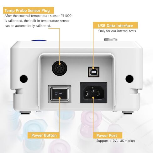 4E's USA Dry Bath Incubator - Single Block Programmable Lab Dry Bath Incubator, Digital Dry Block Incubator Heater with External Temperature Sensor, Max 150° C - Blocks not Included in Saudi Arabia